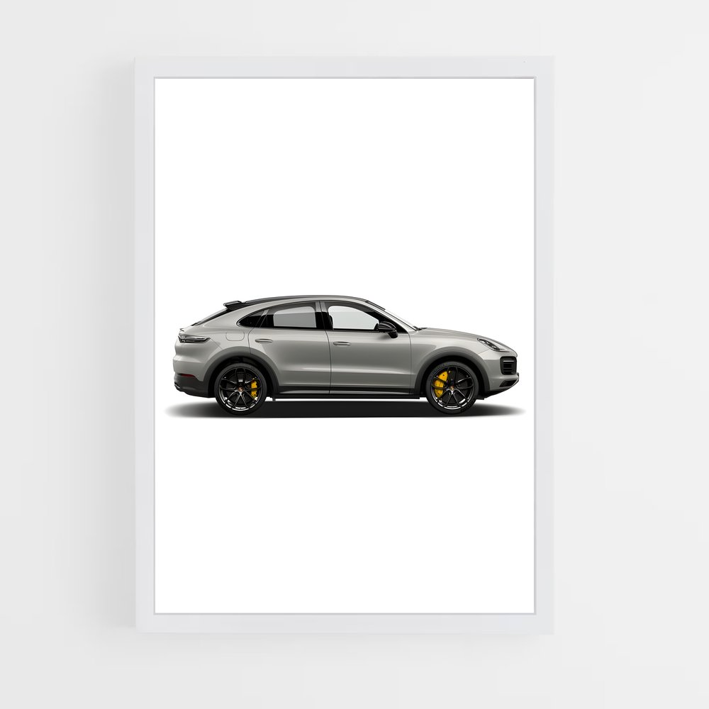 Poster Vitesse Cayenne – affiche Porsche (vue 3)